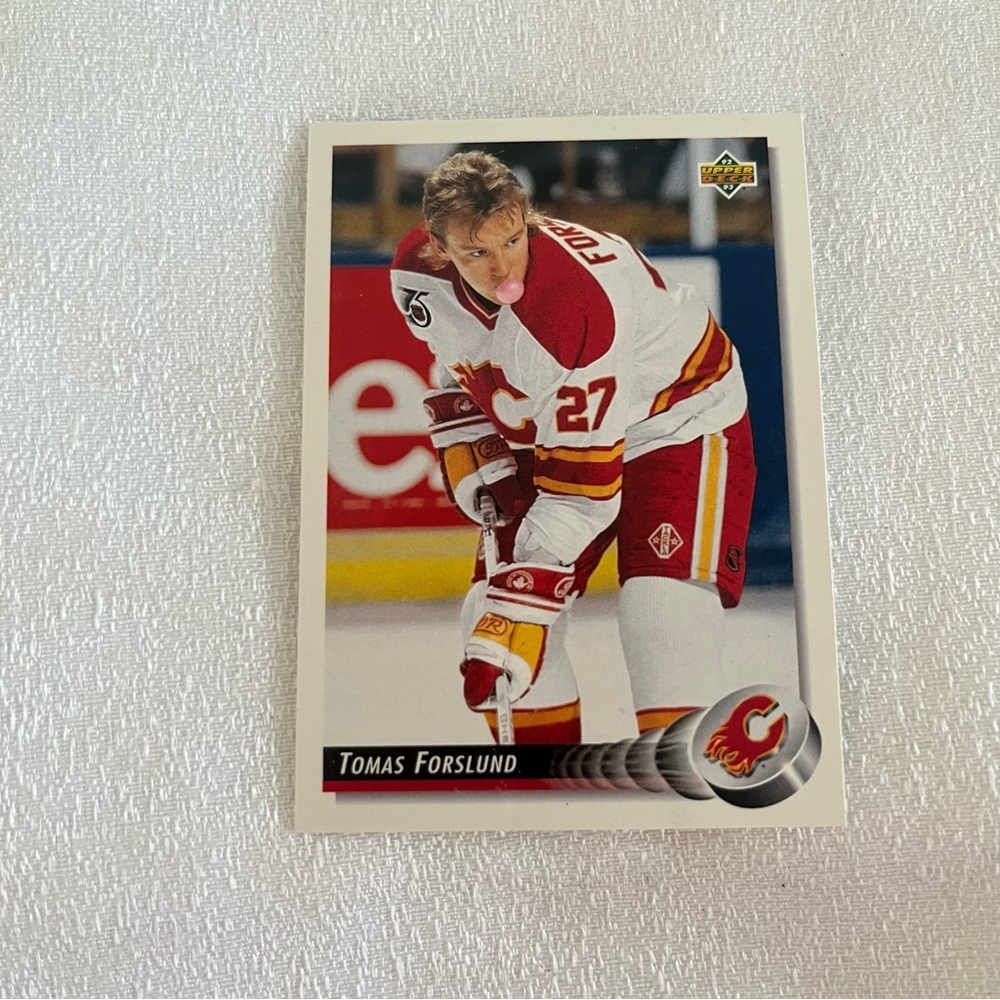429 Tomas Forslund hockey card upper deck